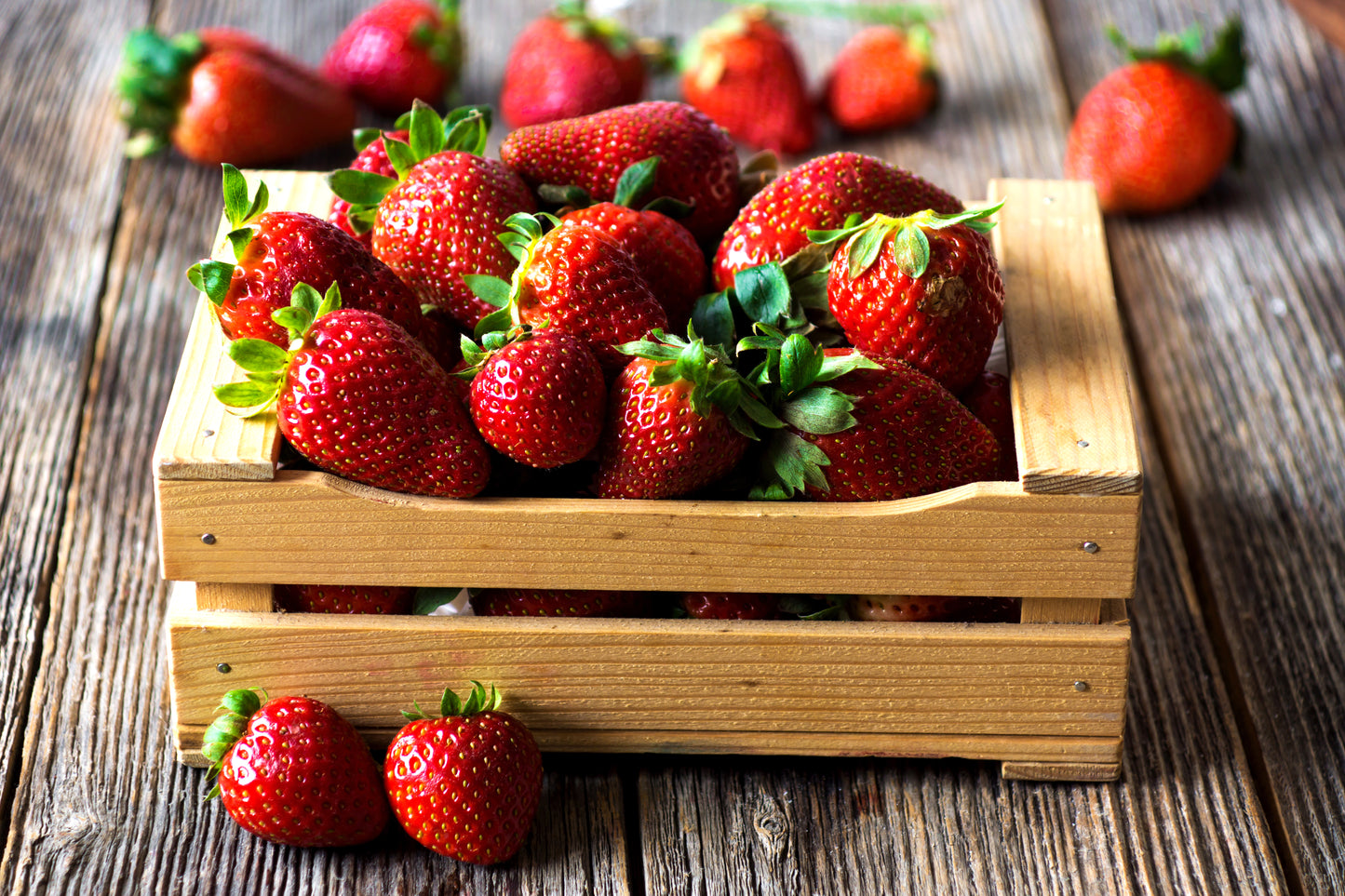 Strawberries Case 4 packs of 2 lbs ea.